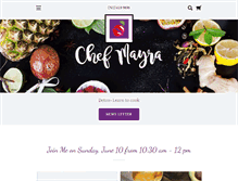 Tablet Screenshot of chefmayra.com